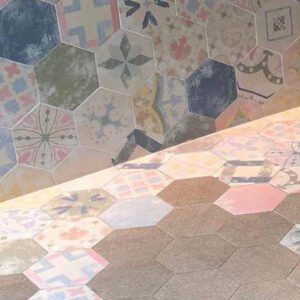 Ambiente Heritage Mix Hex2 -azulejo hexagonal